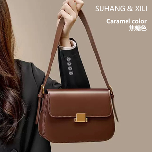 真皮包包女头层牛皮2026新款斜挎单肩腋下小包豆腐包高级感大容量