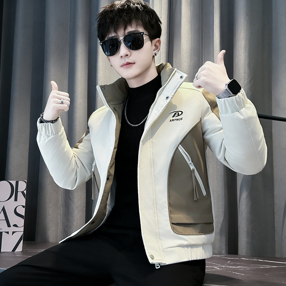 冬季保暖羽绒服男装短款潮牌棉衣2025新款爆款高品质加厚棉服外套