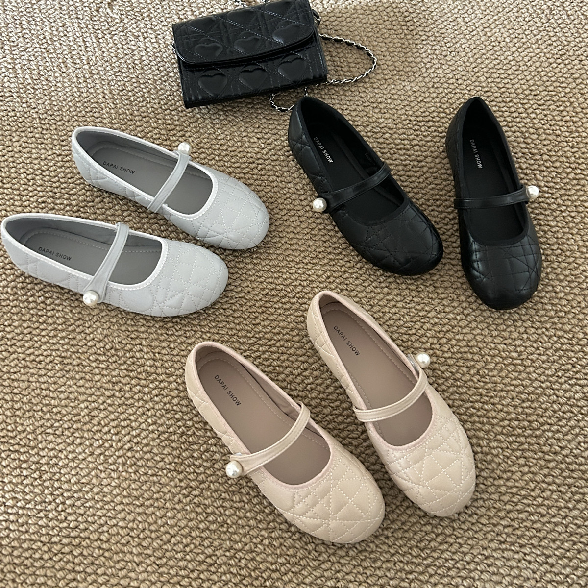 单鞋女平底百搭小仙女2026新款韩版小香风一脚蹬软底低跟玛丽珍鞋,女鞋,浅口单鞋,淘宝优惠券,粉丝福利购,淘宝优惠卷