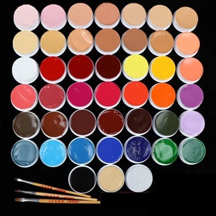 戏曲化妆用品油彩无毒戏剧脸部底色京剧越剧脸谱脸彩防水儿童颜料