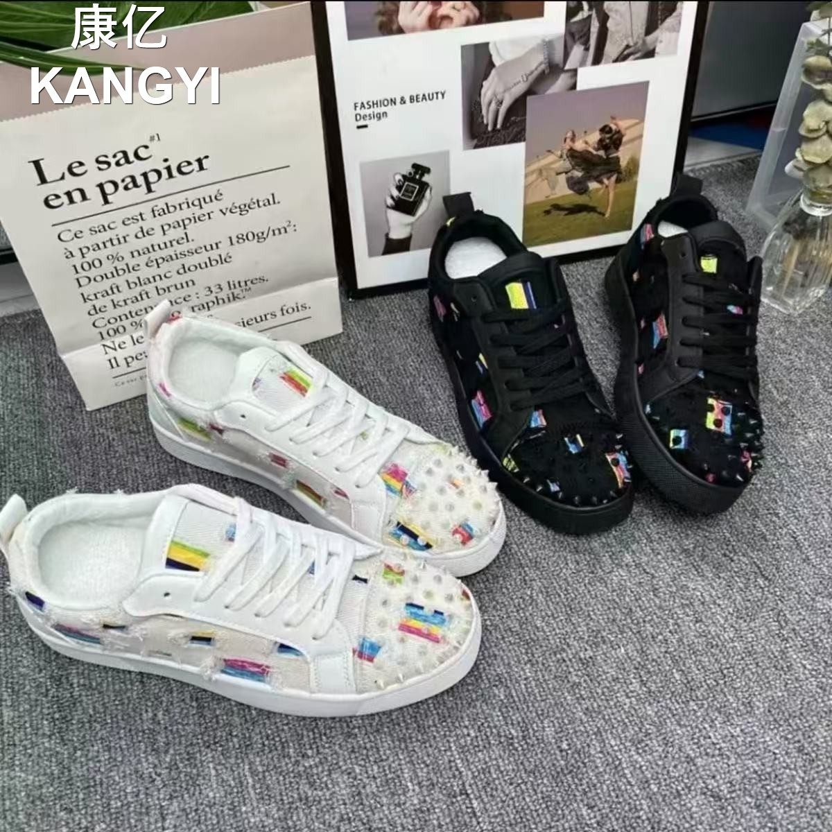 韩版百搭软底休闲女鞋小白鞋高颜值港风板鞋气质超火设计款复古鞋