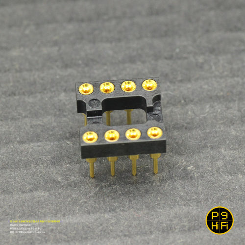 252科氏 瑞士制造AUGAT DIP8八脚插座25U镀金铍铜仪表级全镀金座