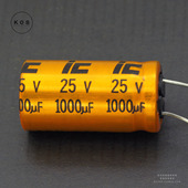 25V 音频滤波 LAB 105℃ ESR Low 1000uF RZS KOS