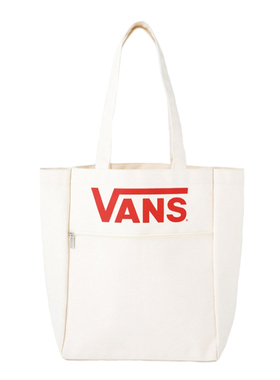 石原里美！V*NS 潮牌白色拉链帆布 日本杂志单肩包购物包帆布包