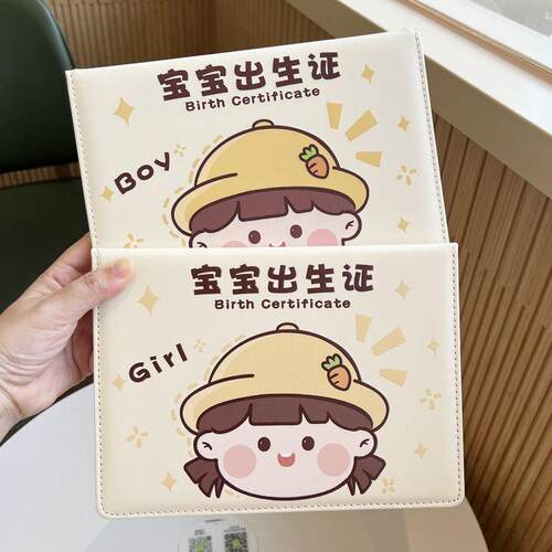 预防接种可爱医学出生证明保护套