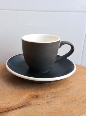 4套包邮陶瓷黑色哑光套装茶杯水杯咖啡杯美式小容量家居摆设杯子