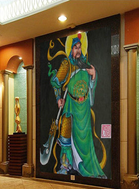 关老爷钻石画满钻自己贴钻石绣