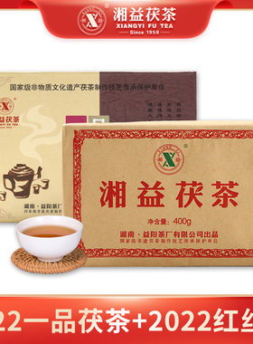湘益一品茯茶红丝带组合