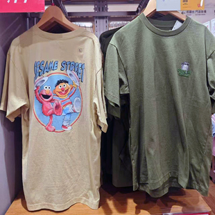T恤 芝麻街uniqlo短袖 优衣库联名Sesame Street