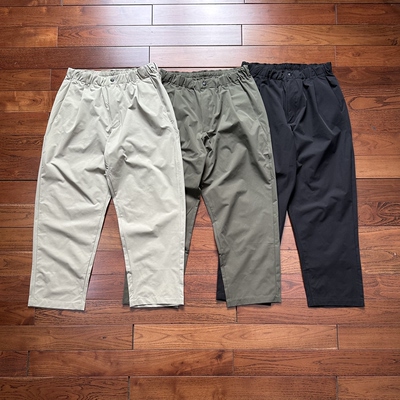日系GDW One-tuck tapered light pants轻量化男女情侣宽松休闲裤