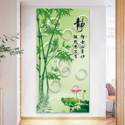 财源滚滚入户门走廊过道玄关自粘