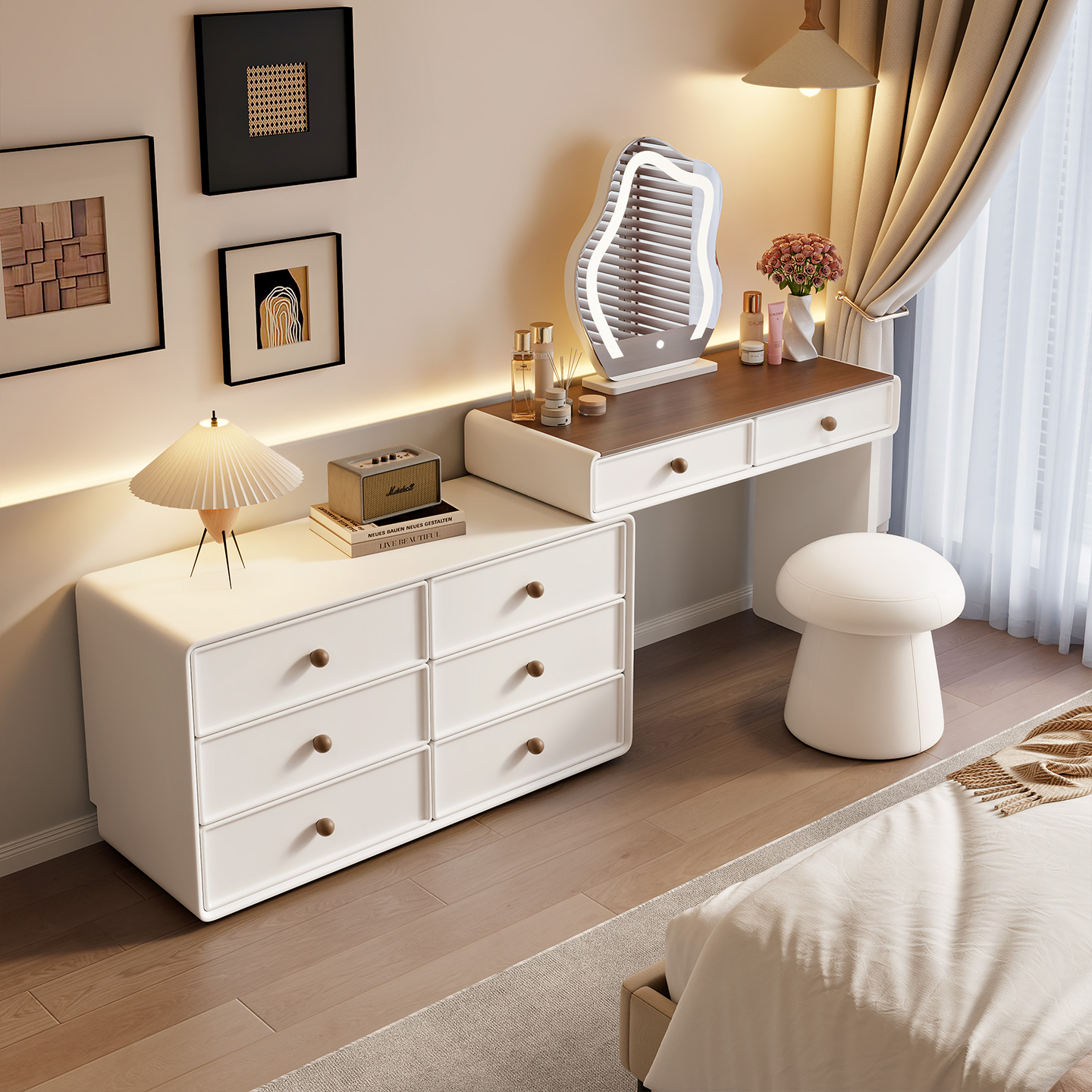 中古风梳妆台现代卧室简约法式