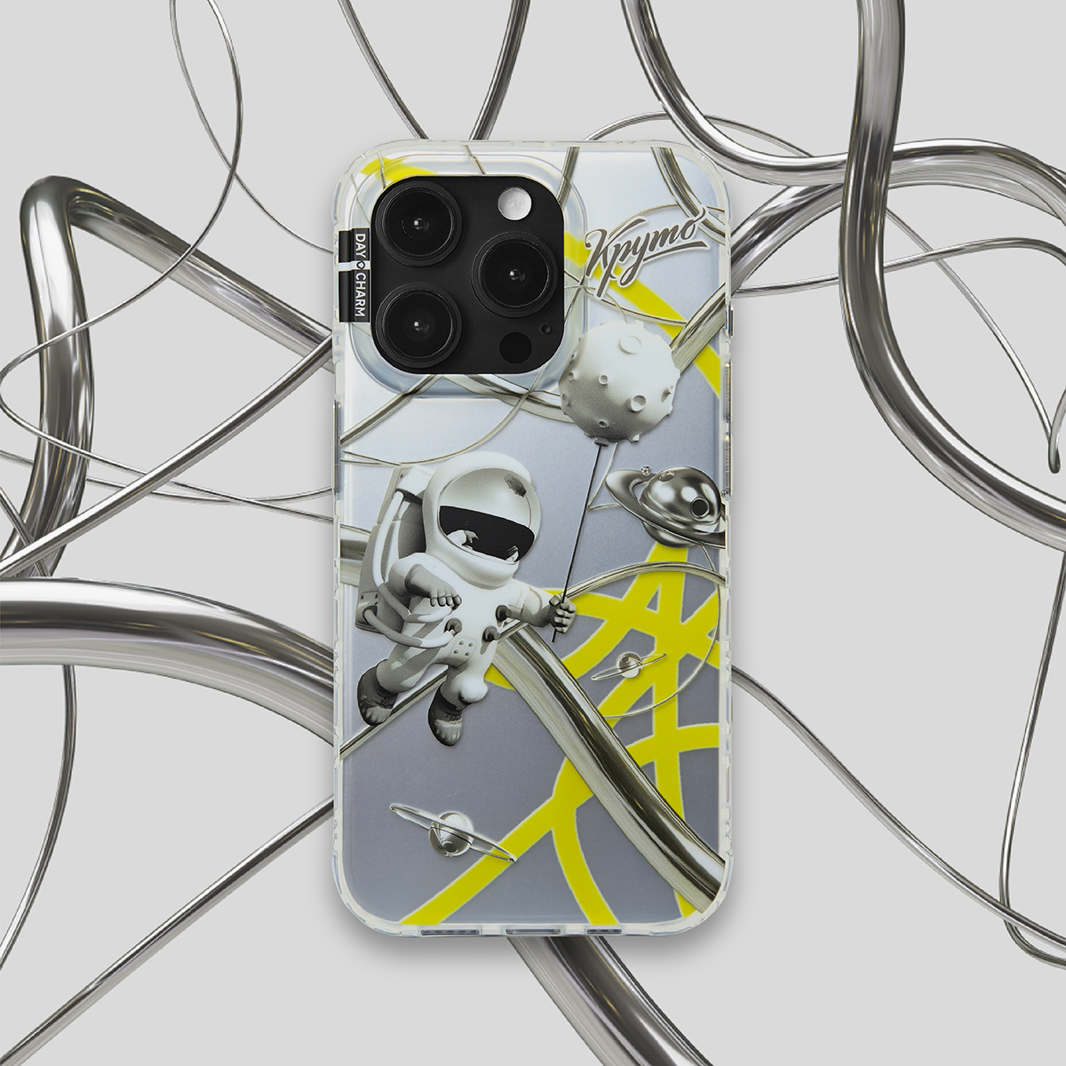 适用苹果16 15promax手机壳保护套iphone14 13pro高级感小众电镀设计师网红爆款imd双层图案太空人防摔男女