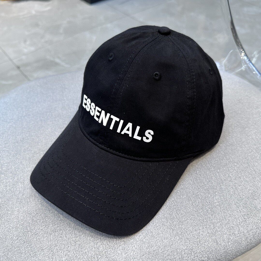 Nueva impresión de letras ESSENTIALS Fog material de lavado techo suave marca de moda ajustable gorra de béisbol gorras de verano