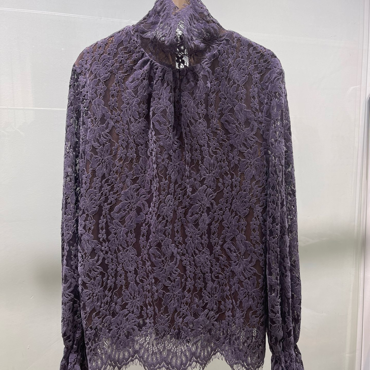 LC蕾丝衫女镂空钩花透视打底衫复古气质优雅小衫YS2-zl-74261