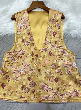 LC-季百搭显瘦复古盘扣背心外搭上衣马甲A984