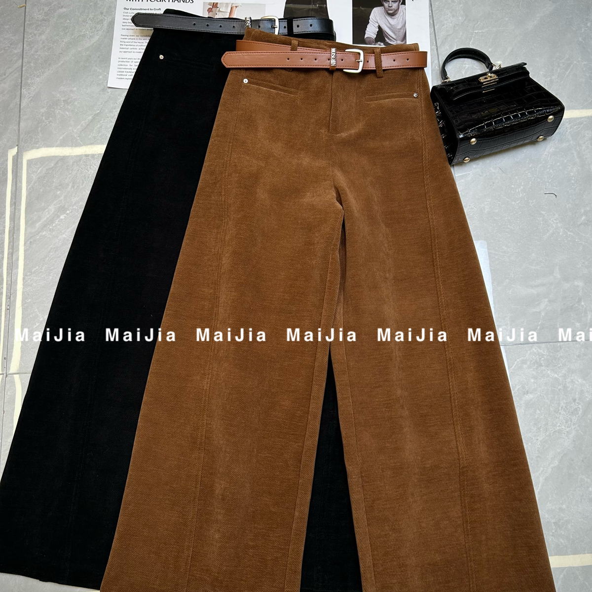 LC冬上新老钱复古灯芯绒加厚休闲裤(配腰带)29