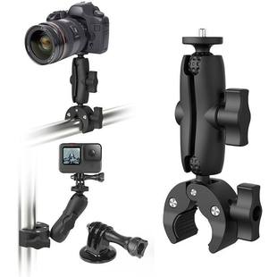 适配gopro 360X4运动相机手机摩托车电动车大力夹固定支架双头夹