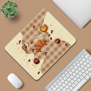 创意2025鼠标垫男女生办公笔记本电脑键盘垫治愈美食可定制防滑垫
