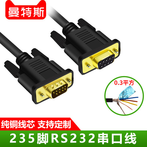 奇籁品牌串口线RS232信号235脚
