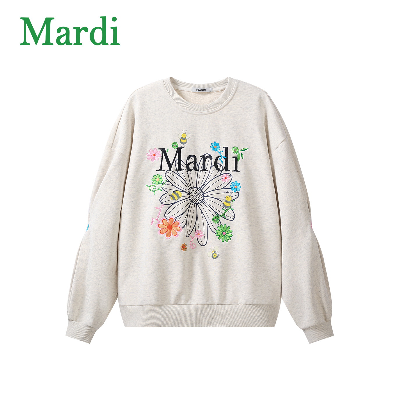 MARDI官方正品秋冬小雏菊经典百搭时尚长袖卫衣