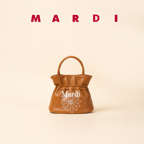 【MARDI官方】印花雏菊复古大容量水桶包高级感通勤大容量斜挎包