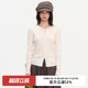 显瘦毛衣 修身 omont蛋挞绵羊毛混纺扭结设计感针织打底衫 2026春季
