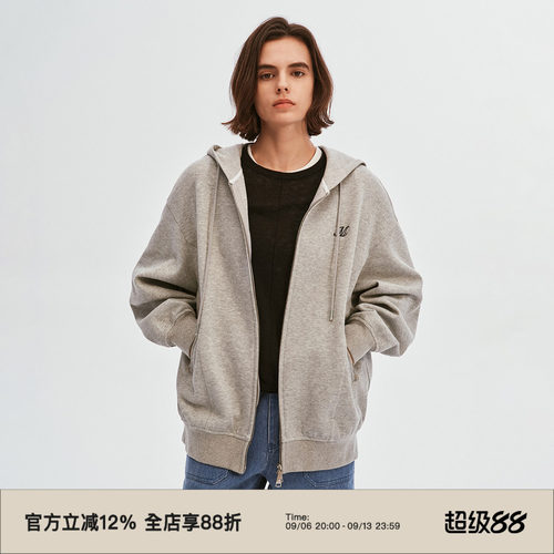 复古连帽宽松休闲百搭卫衣外套