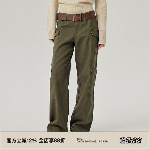 omont蛋挞家中低腰长裤休闲裤