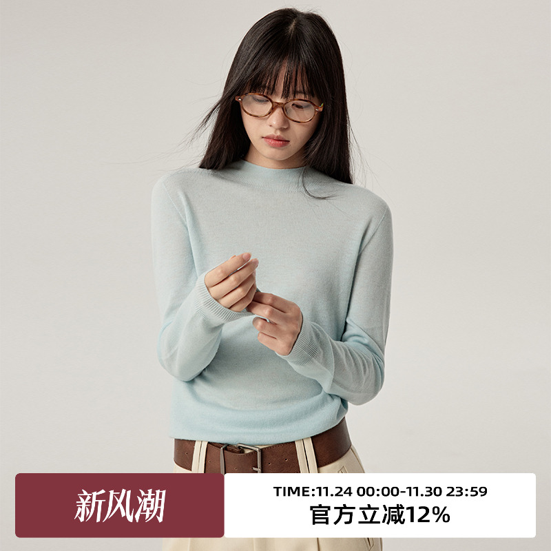 omont蛋挞家全羊毛毛衣