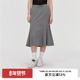 20点新品 9折 omont蛋挞家气质通勤高腰显瘦鱼尾半身裙夏