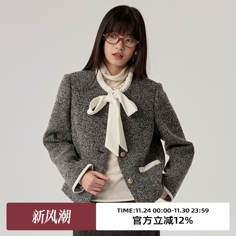 omont蛋挞家短系带领口