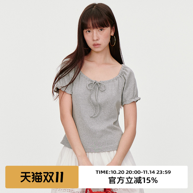 纯棉提花针织面料/短袖T恤