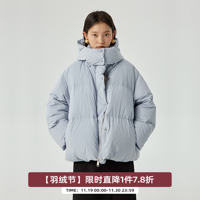 omont蛋挞家短款羽绒服