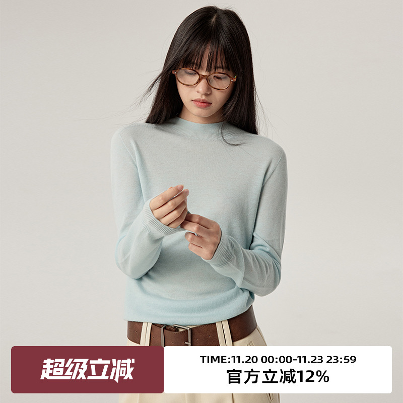 omont蛋挞家全羊毛毛衣