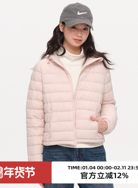 omont蛋挞内搭单穿轻薄款排骨羽绒服2025冬保暖防寒连帽羽绒外套