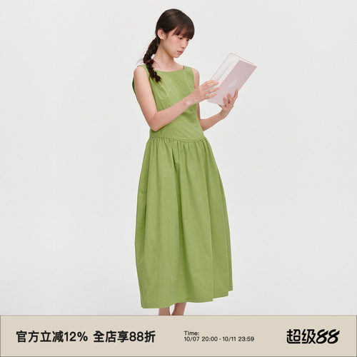 无袖/花苞型下摆/X型/背心连衣裙
