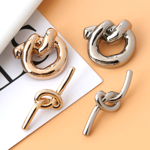 异性金属纽扣毛呢大衣风衣百搭装饰扣子儿童衣服毛衣绳结钮扣配件