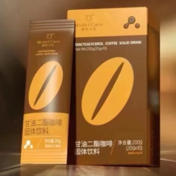 新款正品养森曲线宝贝甘油二脂咖啡固体速溶咖啡10条菌菇饮