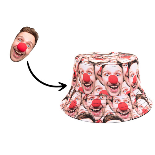 可定制头像印花渔夫帽户外情侣