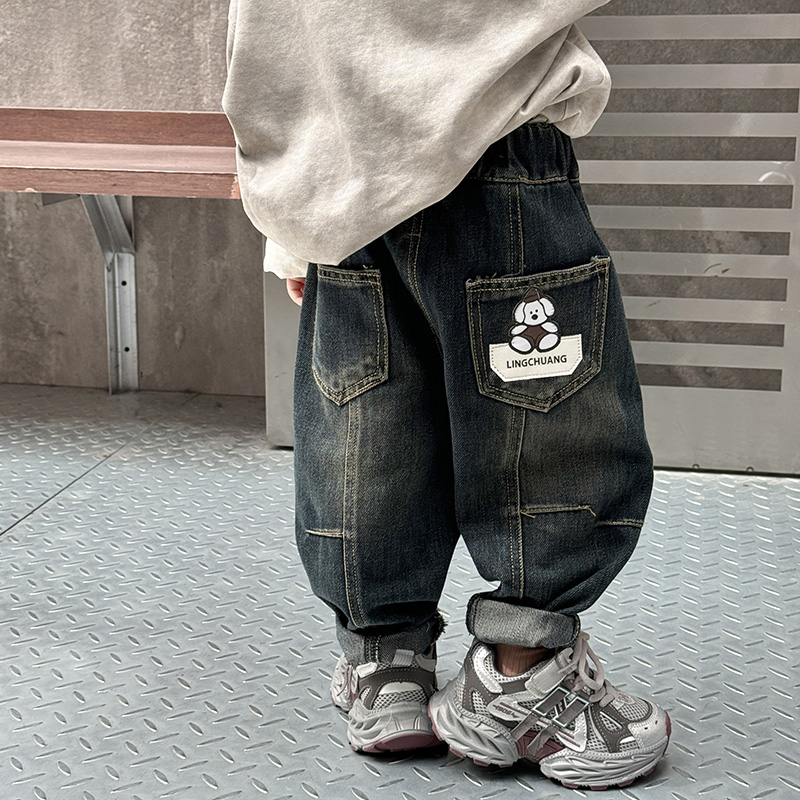 男童牛仔裤春秋款2025新款