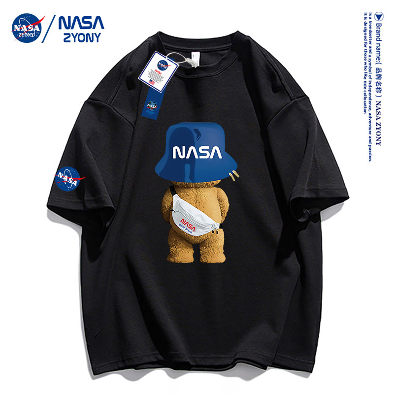 nasa联名官网宇航太空人纯棉短袖T恤夏季2022新款ins潮牌