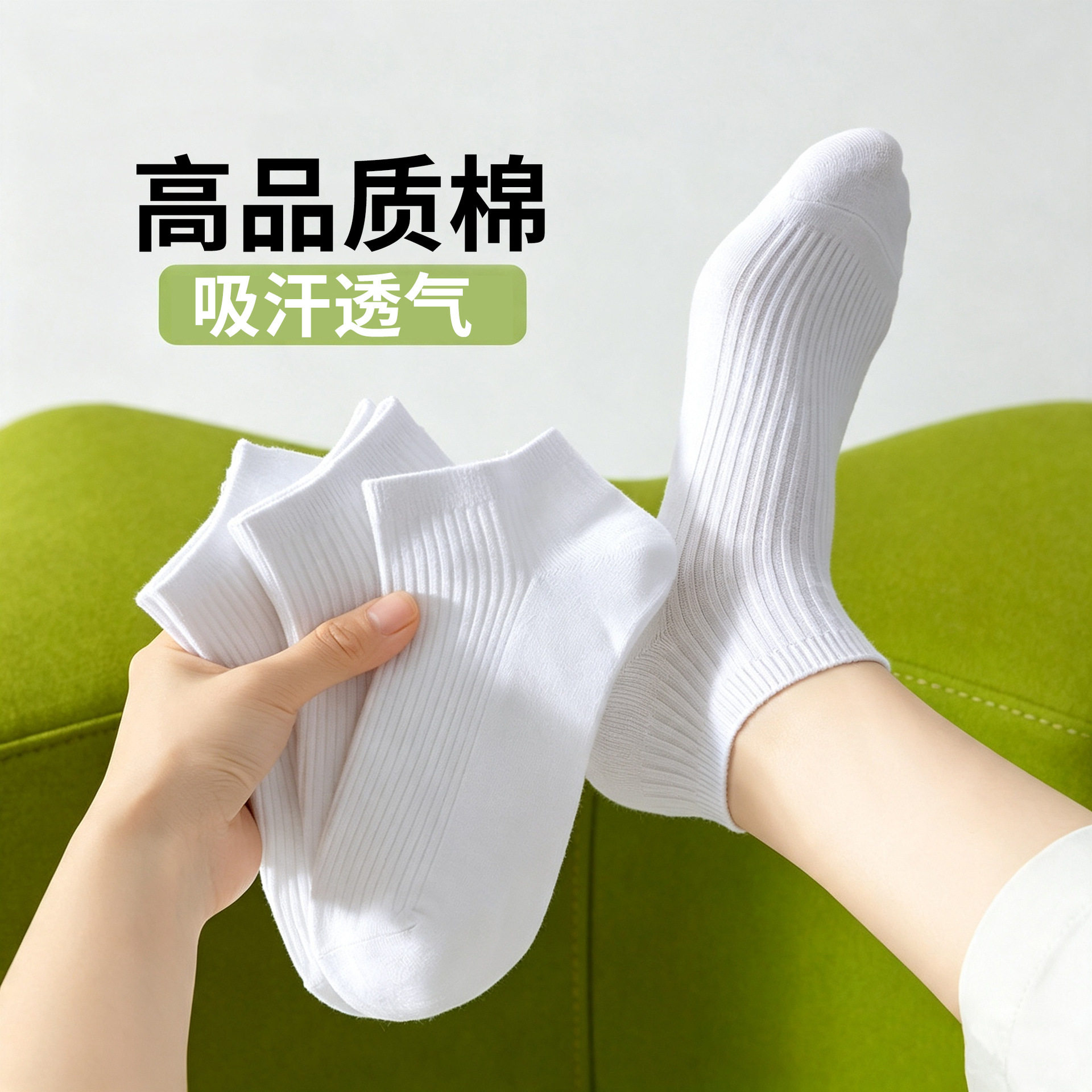 袜子女短袜春夏薄款女士浅口船袜纯色棉袜短筒袜防臭女袜现货