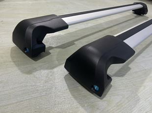 汽车行李架横杆7206加厚铝合金车顶带锁防盗SUV一体式竖杆通用