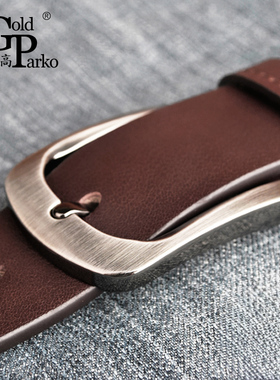 皮带男士真皮青年针扣腰带裤带男潮流纯韩版牛皮时尚款男2026新款