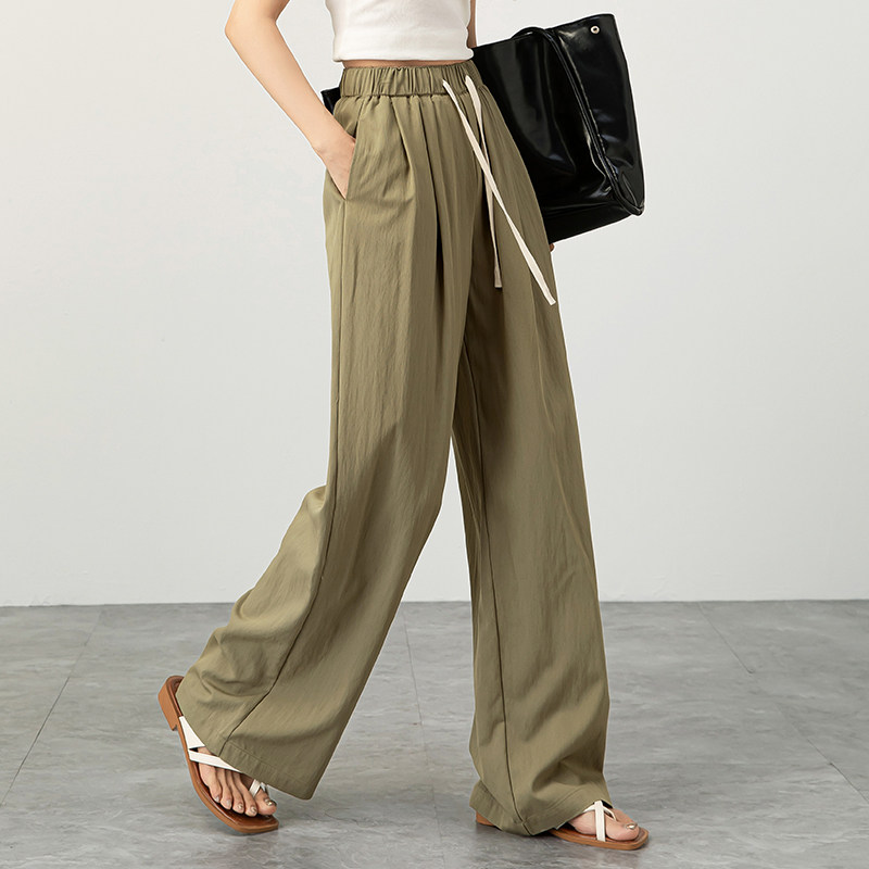 清仓高腰阔腿裤女夏季薄款裤子高级感垂感休闲拖地长裤裙裤直筒裤,女装/女士精品,休闲裤,淘宝优惠券,粉丝福利购,淘宝优惠卷