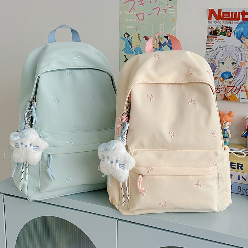 书包女生初中生可爱蝴蝶结背包