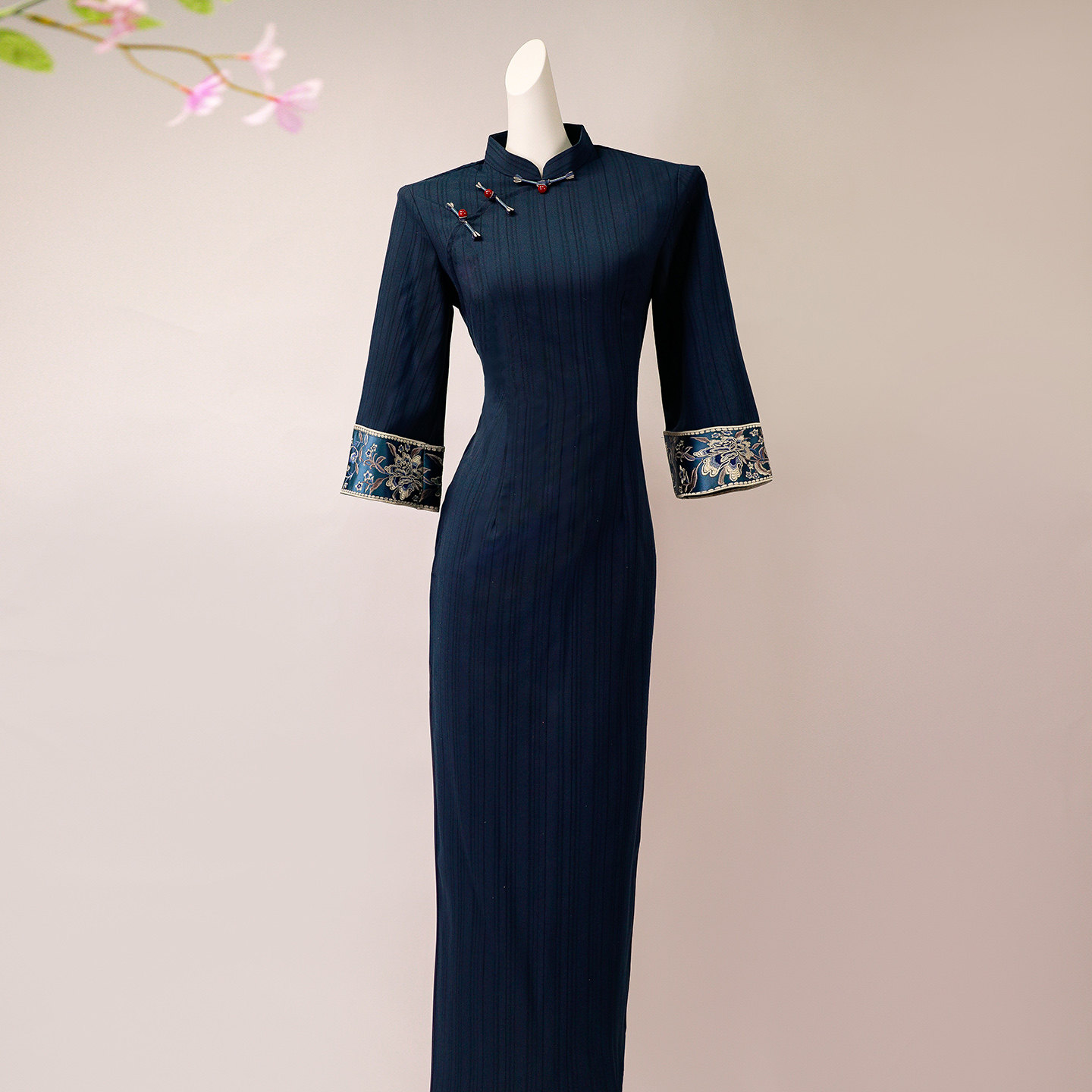 旗袍女2025新款新中式复古民国风改良长袖修身气质日常可穿秋长款