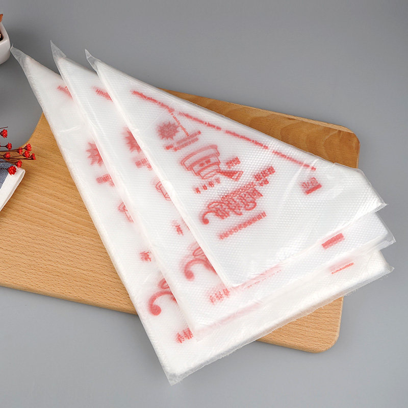 一次性大中小裱花袋 挤花袋蛋糕曲奇奶油袋 三角袋100只装