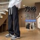 子男款 直筒宽松阔腿休闲长裤 夏季 垂感运动卫裤 子 薄款 扎染灯芯绒裤